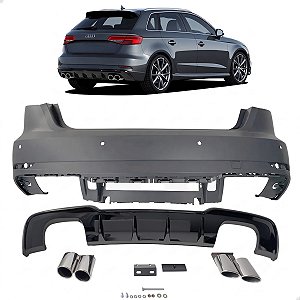 Bodykit Parachoque Traseiro A3 S3 Sportback 2017 2018 2019 2020 8V4807511L Novo
