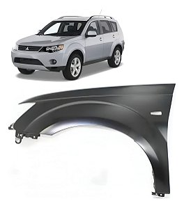 Paralama Outlander 2007 2008 2009 Com Furo Pisca Esquerdo