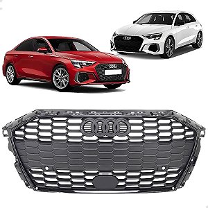 Grade Dianteira Cinza Fosco Audi A3 2021 2022 2023 2024 8Y0853651E