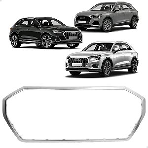 Friso Dianteiro Moldura Grade Níquel Audi Q3 2020 2021 2022 2023 2024 2025 83A853651MX3 Novo