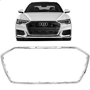 Friso Moldura Grade Superior Cromada Audi A6 C8 2019 2020 2021 2022