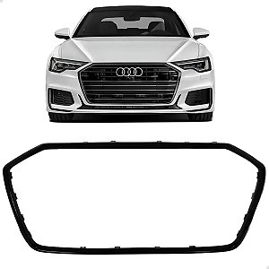Friso Moldura Grade Superior Black Piano Audi A6 2019 2020 2021 2022