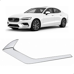Friso Cromado Grade Milha Dianteiro Volvo S60 2019 2020 2021 Esquerdo Motorista 31455511