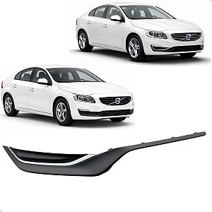 Grade Moldura Milha Friso Cromado Volvo S60 V60 2014 2015 2016 2017 2018 Lado Direito Passageiro 31353655