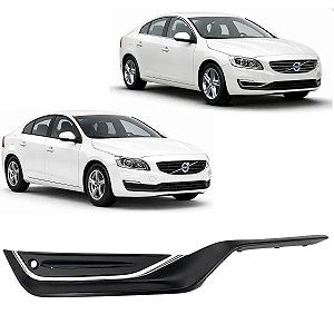 Grade Moldura Milha Friso Cromado Volvo S60 V60 2014 2015 2016 2017 2018 Lado Direito Passageiro 31353655