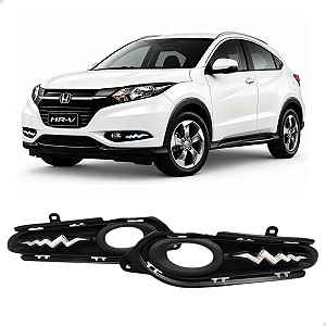 Par Grade Milha Drl Daylight Led Dianteiro Honda Hr-v Hrv 2015 2016 2017 2018 Novo 71106-T7T-M1