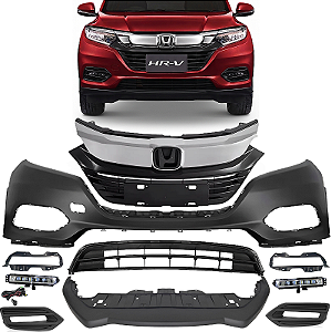 Kit Parachoque Grade Milha Spoiler Honda Hr-v 2019 2020 2021 71121T7MH01 71101T7AJ00ZB 711053Y0H30 71103T7MH01