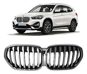 Grade Cromada Dianteira Parachoque Bmw X1 2020 2021 2022 51138493451