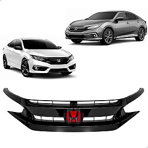 Grade Dianteira Black Piano Civic 2017 2018 2019 2020 2021 71121-tet-h51
