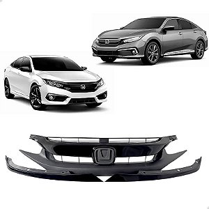 Grade Dianteira Black Piano Honda Civic G10 2017 18 20 2021 71121TETH51