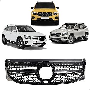 Grade DIanteiro Superior Diamond Black Piano Mercedes Glb200 2020 2021 2022 2023 2024 2026 Novo