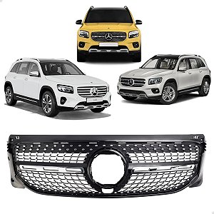 Grade Superior Dianteiro Diamond Cromado Mercedes Glb200 2020 2021 2022 2023 2024 2025 2026 Novo