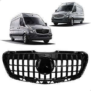 Grade Dianteira Superior Black Piano AMG Mercedes Sprinter 2017 2018 2019 A9068800483 Novo
