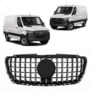 Grade Superior Dianteiro Cromada AMG Mercedes Sprinter 2020 2021 2022 2023 2024 2025 2026 2027 Novo