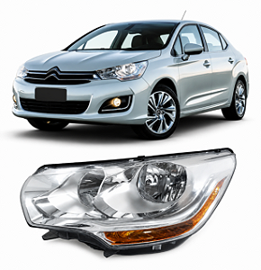 Farol Citroen C4 Lounge 2013 2014 2015 2016 Lado Esquerdo Motorista 9803112680