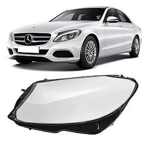 Lente Farol Esquerdo Mercedes C180 C200 C250 C300 2015 2020
