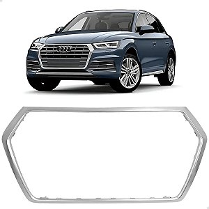 Friso Moldura Prateada Grade Superior Audi Q5 2017 2018 2020