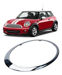 Friso Aro Cromado Farol Mini Cooper 2010 2011 2016 Esquerdo