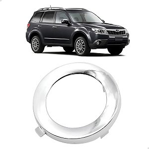 Aro Cromado Grade Milha Subaru Forester 2009 2010 11 2012
