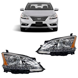 Par Farol Nissan Sentra 2014 2015 2016 Ambos Lados Sem Led Novo 260603SG2A 260103SG2A