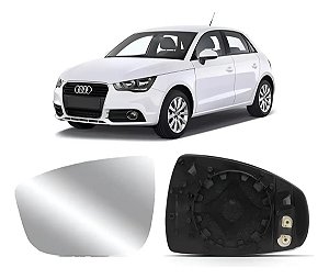 Base Lente Espelho Retrovisor Audi A1 2011 2012 2013 2014 2015 2016 2017 2018 Esquerdo