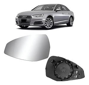 Base Lente Espelho Retrovisor Audi A4 2016 17 2019 Esquerdo