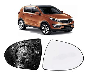 Base Lente Espelho Retrovisor Sportage 2010 11 2017 Direito