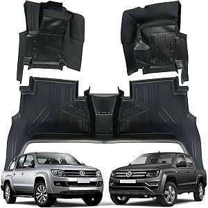 Jogo de Tapete Interno Bandeja 3 peças Amarok 2011 2012 2013 2014 2015 2016 2017