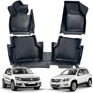Jogo de Tapete Bandeja 3 Peças Vw Tiguan 2009 2010 2011 2012 2013 2014 2015 2016 2017