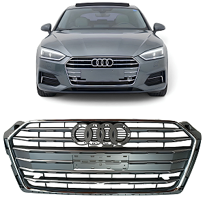 Grade Central Cromada Dianteira Audi A5 Novo 2017 2018 2019