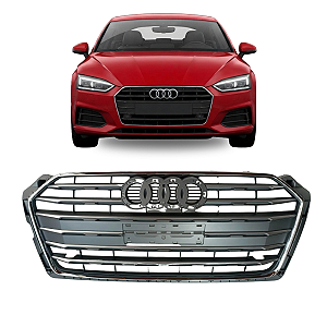 Grade Central Cromada Dianteira Audi A5 Novo 2017 2018 2019