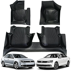 Jogo de Tapete Interno Bandeja 3 Peças VW Jetta 2011 2012 2013 2014 2015 2016 2017 2018