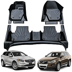 Jogo de Tapete Bandeja 3 peças Volvo Xc60 2009 2010 2011 2012 2013 2014 2015 2016 2017