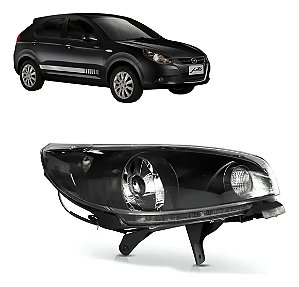 Farol Máscara Negra Jac J3 2010 2011 2012 2013 Lado Direito