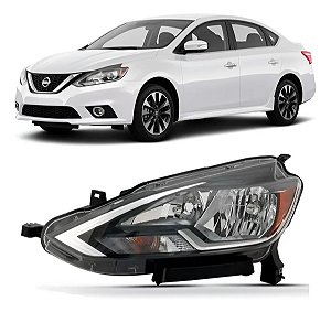 Farol Sem Projetor Led Sentra 2017 2018 2019 2020 Esquerdo