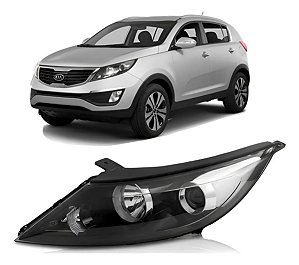 Farol  Sportage Elétrico 2011 2012 2013 2014 2016 Esquerdo