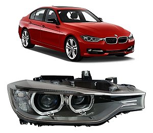 Farol Xenon Led Angel Eyes Bmw 320i 2013 2014 2015 Direito
