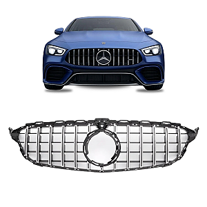 Grade Gtr Cromada Câmera Mercedes W205 C180 C200 C300 AMG 2019 2020 2021