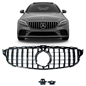 Grade Dianteira Mercedes Black Piano C180 C200 C250 C300 C450 C43 Gtr W205 2019 2020 2021 A205880