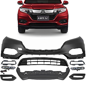 Parachoque Dianteiro Grade Farol Milha Spoiler Honda Hrv Hr-v 2019 2020 2021