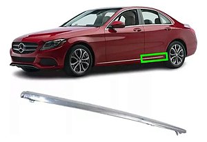 Friso Porta Traseira Mercedes C180 C300 2015 2018 Esquerdo