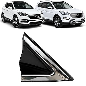 Moldura Acabamento Retrovisor Grand Santa Fé 2013 2014 2015 2016 2017 2018 2019 Direito Passageiro