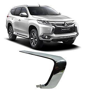 Friso Superior Cromado Pajero Sport 2018 2019 2020 Direito