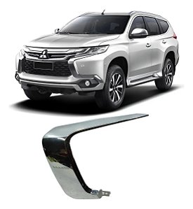 Friso Superior Cromado Pajero Sport 2018 2019 2020 Esquerdo