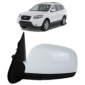 Retrovisor Elétrico Retrátil Santa Fé 2006 2007 2008 2009 Esquerdo Motorista Novo