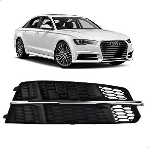 Grade Milha Friso Cromado Audi A6 2014 2015 2016 Direito