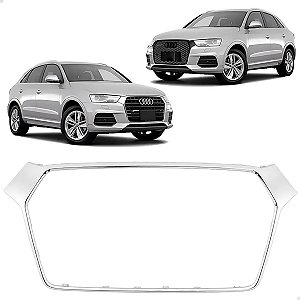 Friso Cromado Grade Dianteira Audi Q3 2016 2017 2018 2019