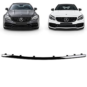 Friso Acabamento Parachoque Dianteiro Mercedes C63 Amg 2015 16 17 18 19 2020 Central A2058852474
