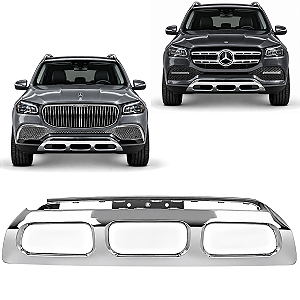 Aplique Acabamento Spoiler Parachoque Dianteiro Mercedes Benz Gls450 600 2021 2022 2023 A1678855602