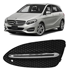 Grade Farol Milha Mercedes B200 2016 2017 2018 Esquerdo